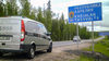 Repatriere în Moldova. Autospeciala frigorifică Ritus în drum. Republica Karelia, Rusia