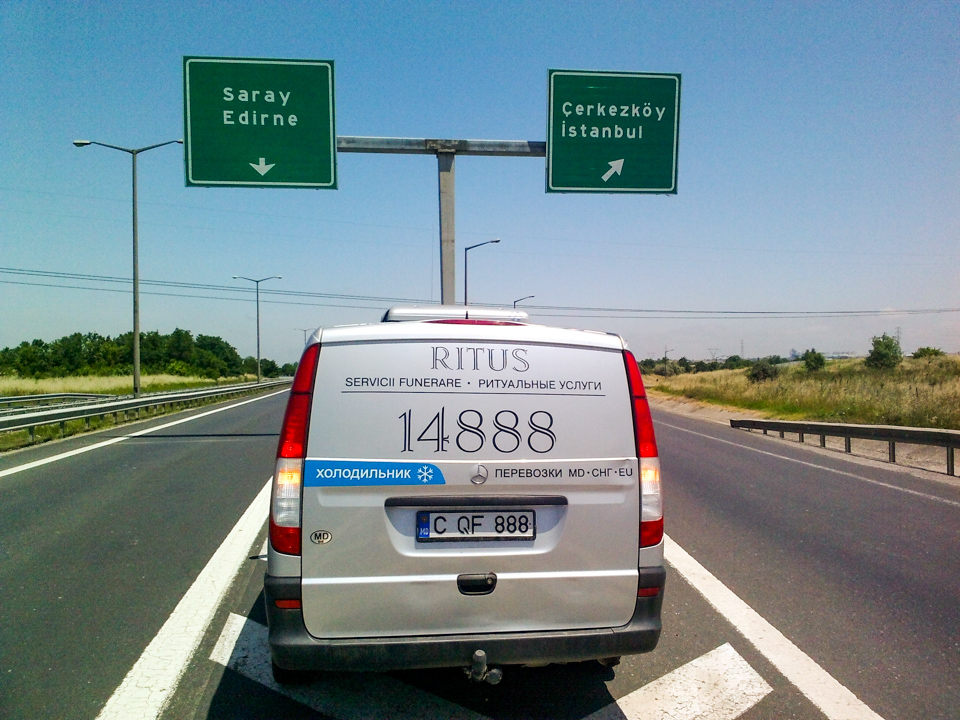 Repatriere în Moldova. Autofrigider Ritus în drum. Stambul, Turcia